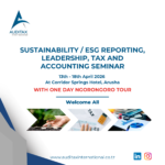 Sustainability, Leadership, Tax and Accounting Seminar - April 2026