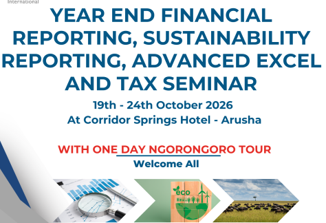 Year End Financial Reporting, Sustainability Reporting, Advanced Excel and Tax CPD Training