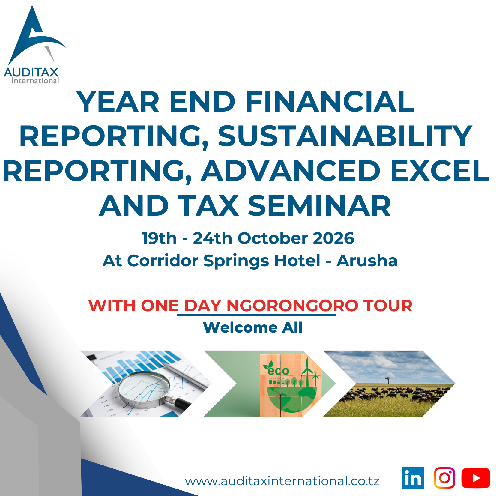 Year End Financial Reporting, Sustainability Reporting, Advanced Excel and Tax CPD Training